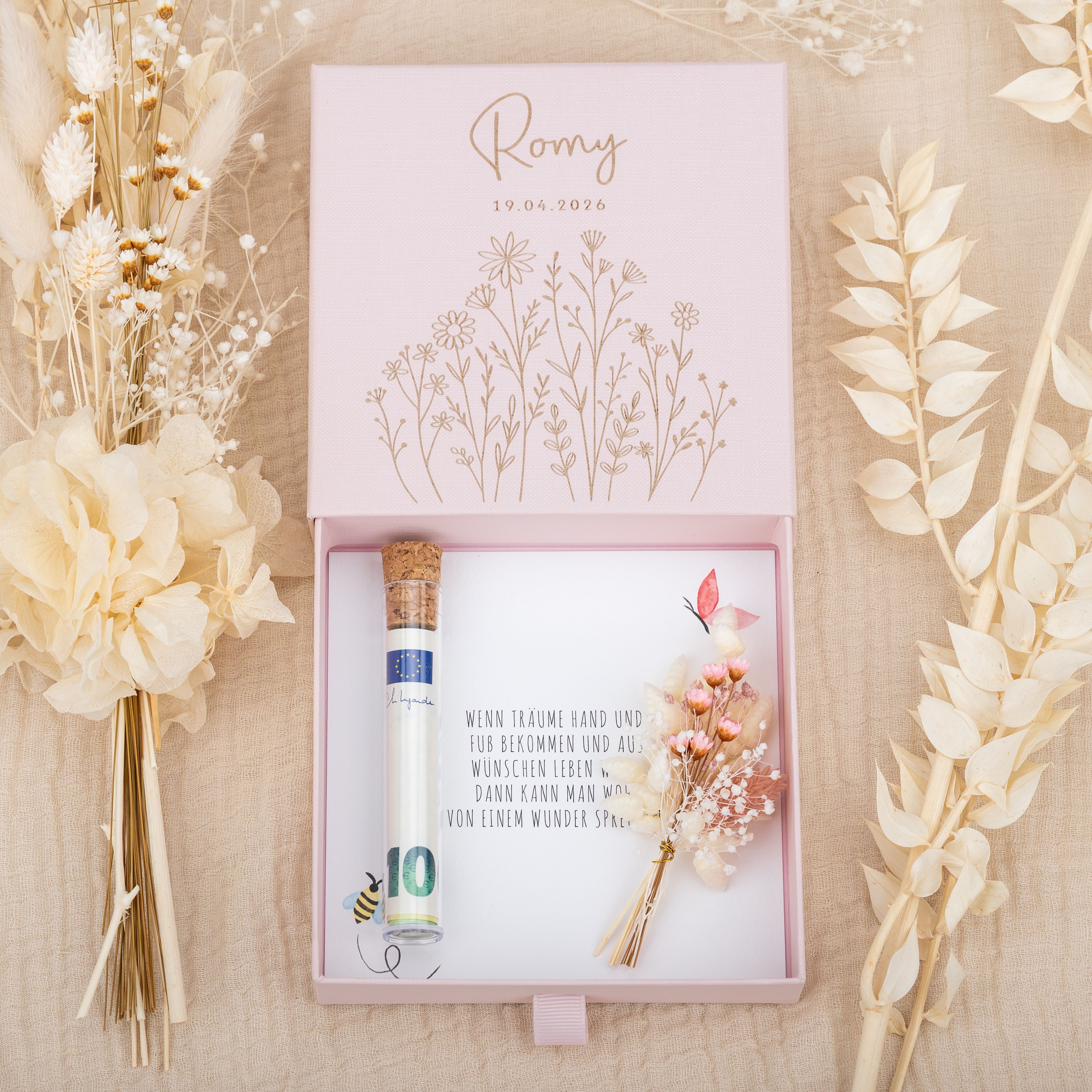 Personalisierte Geschenkbox zur Geburt